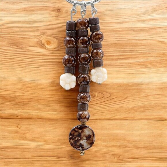 Earthy Harmony Keychain Handmade - Picture 1 of 3